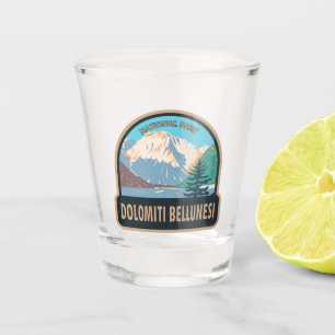 Dolomiti Bellunesi National Park Italy Vintage  Shot Glass