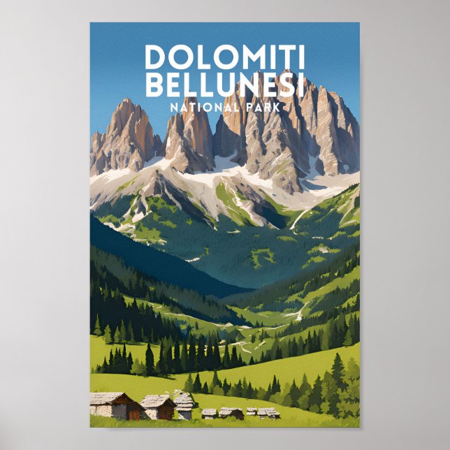 Dolomiti Bellunesi National Park Poster (Front)