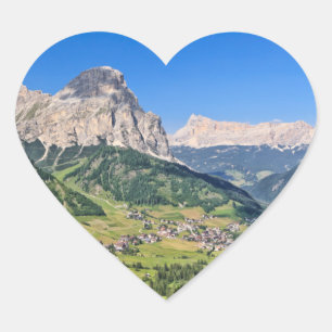 Dolomiti - Val Badia Heart Sticker