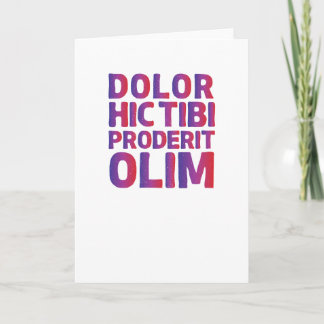 Dolor Hic Tibi Poderit Olim- Ovid quote Card