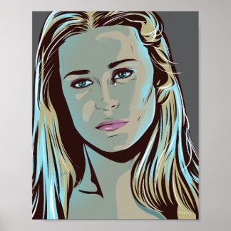 Dolores from Westworld illustrated poster