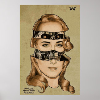 Dolores from Westworld SciFi Robot Artwork Poster