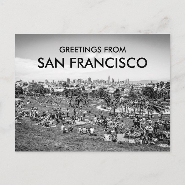Dolores Park The Mission San Francisco Greeting Postcard (Front)