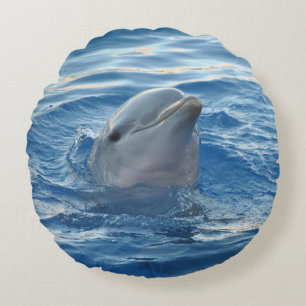 Dolphin20151021 Round Pillow