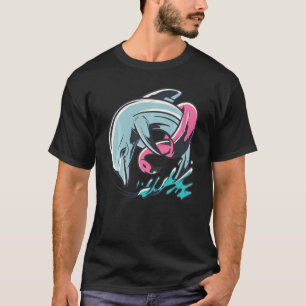 Dolphin And Flamingo Beach Tropical Vacation T-Shirt
