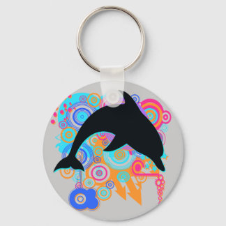 Dolphin Art Keychain