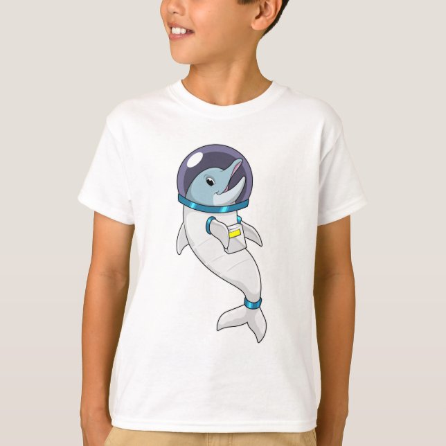 Dolphin as Astronaut in Costume T-Shirt (Front)