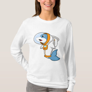 Dolphin as Astronaut with Costume T-Shirt