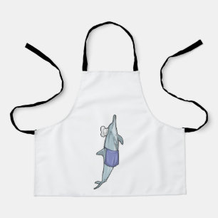 Dolphin as Cook with Chef hat Apron