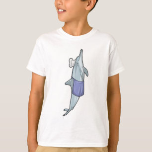 Dolphin as Cook with Chef hat T-Shirt