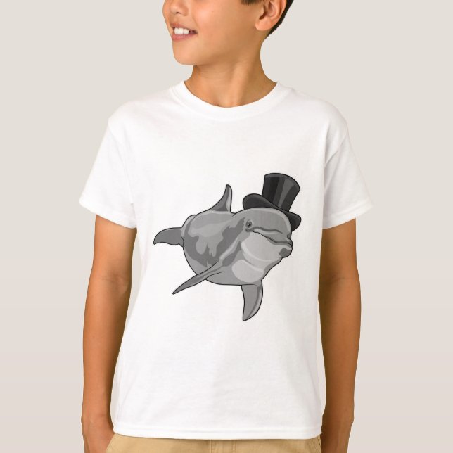 Dolphin as Gentleman with Top hat (Front)