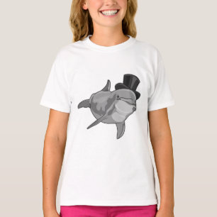 Dolphin as Gentleman with Top hat