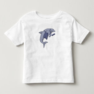 Dolphin as Hairdresser with Comb Toddler T-shirt