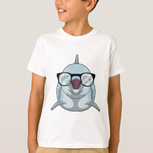 Dolphin as Nerd with Glasses T-Shirt