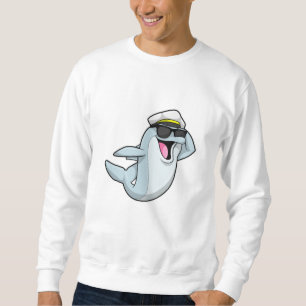 Dolphin as Policeman with Police hat Sweatshirt