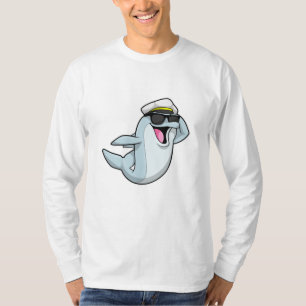 Dolphin as Policeman with Police hat T-Shirt