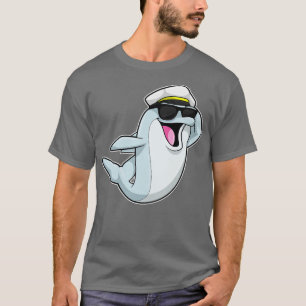 Dolphin as Policeman with Police hat T-Shirt