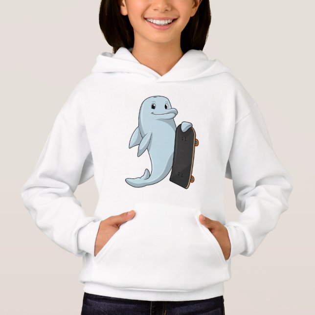 Dolphin as Skater with Skateboard (Front)