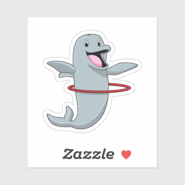 Dolphin at Endurance training with Fitness tires.p (Sheet)