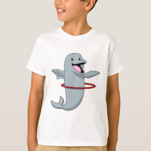 Dolphin at Endurance training with Fitness tires.p T-Shirt