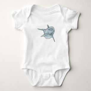 Dolphin at Swimming Baby Bodysuit