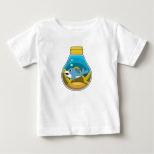 Dolphin at Swimming in Aquarium Baby T-Shirt