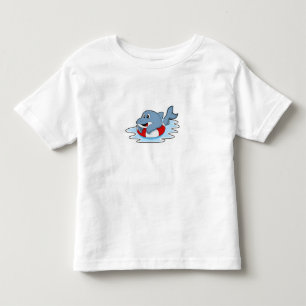 Dolphin at Swimming with Swim ring.PNG Toddler T-shirt