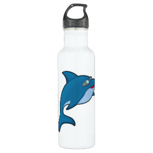 Dolphin at Swimming with Swimming goggles 710 Ml Water Bottle