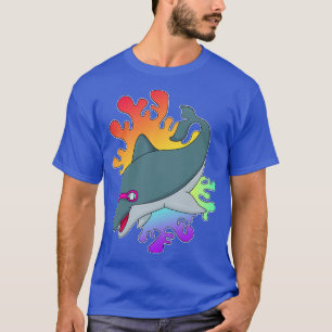 Dolphin at Swimming with Swimming goggles T-Shirt