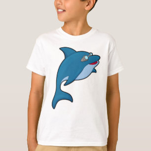 Dolphin at Swimming with Swimming goggles T-Shirt