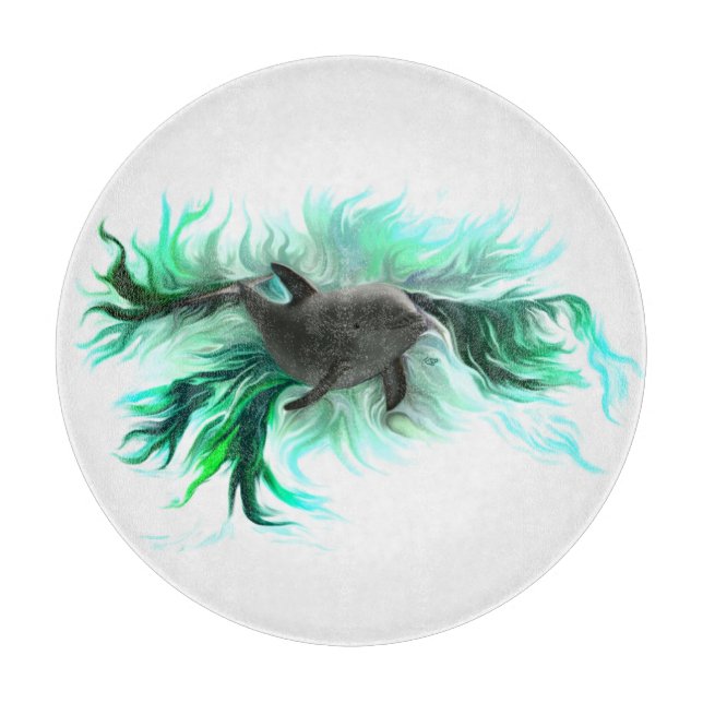 Dolphin Baby Cutting Board (Front)