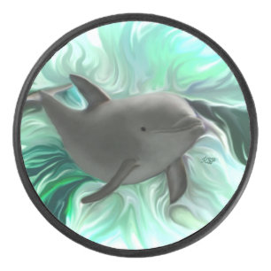 Dolphin Baby Hockey Puck