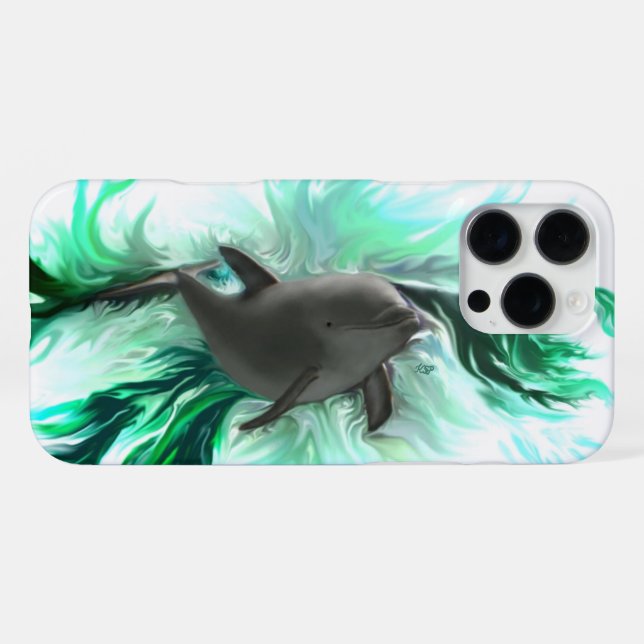Dolphin Baby iPhone Case (Back Horizontal)
