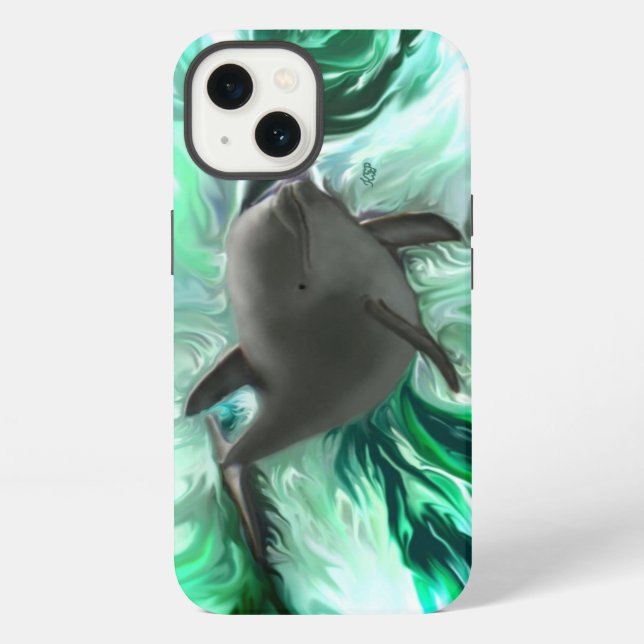Dolphin Baby iPhone Case (Back)