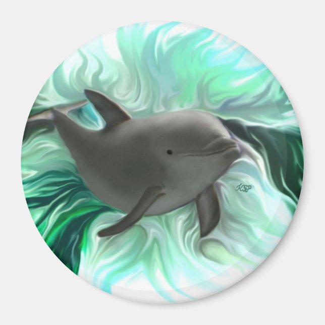 Dolphin Baby Magnet (Front)