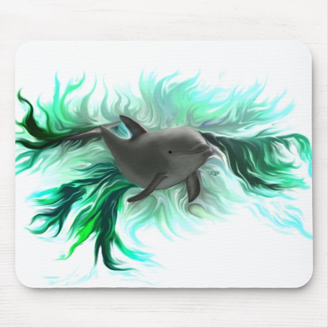 Dolphin Baby Mouse Pad (Front)