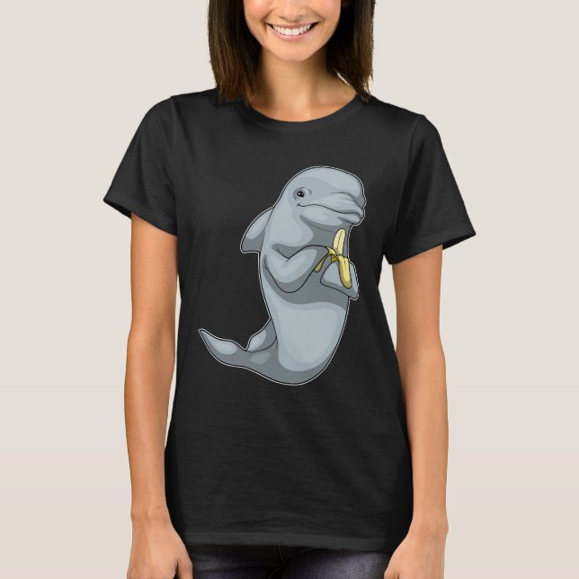 Dolphin Banana Fruit T-Shirt (Front)