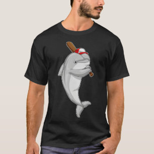 Dolphin Baseball Baseball bat T-Shirt