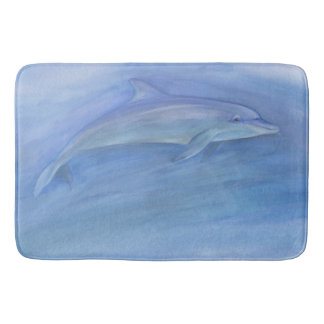 dolphin bath mat