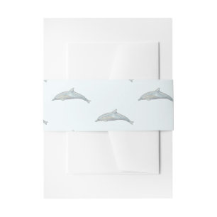 Dolphin Beach Invitation Belly Band