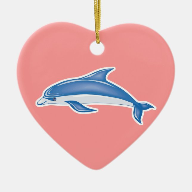 dolphin ceramic ornament (Front)
