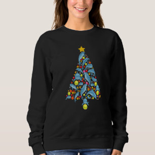 Dolphin Christmas Tree Ocean Animals Xmas Men Kids Sweatshirt