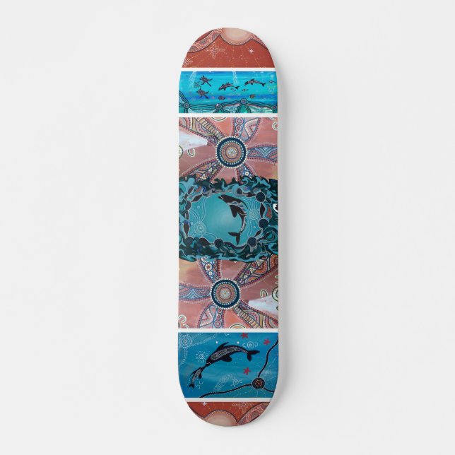 Dolphin Corroboree Skateboard (Front)