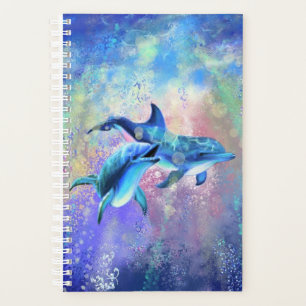 Dolphin Couple - Ajouter Votre Texte / Nom -