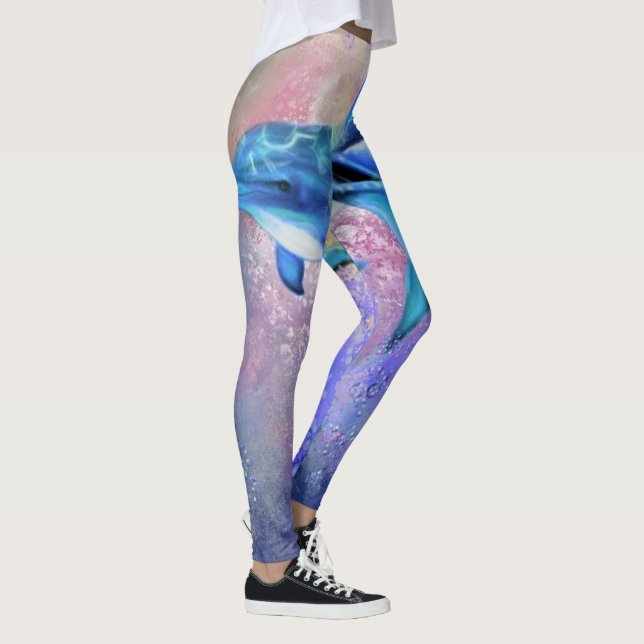 Dolphin Couple - Beautiful Leggings (Right)