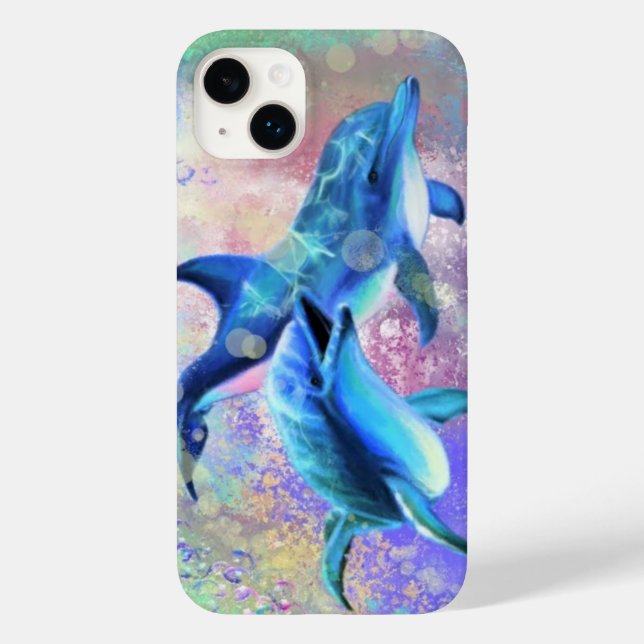 Dolphin Couple iPhone Case Family (Back)