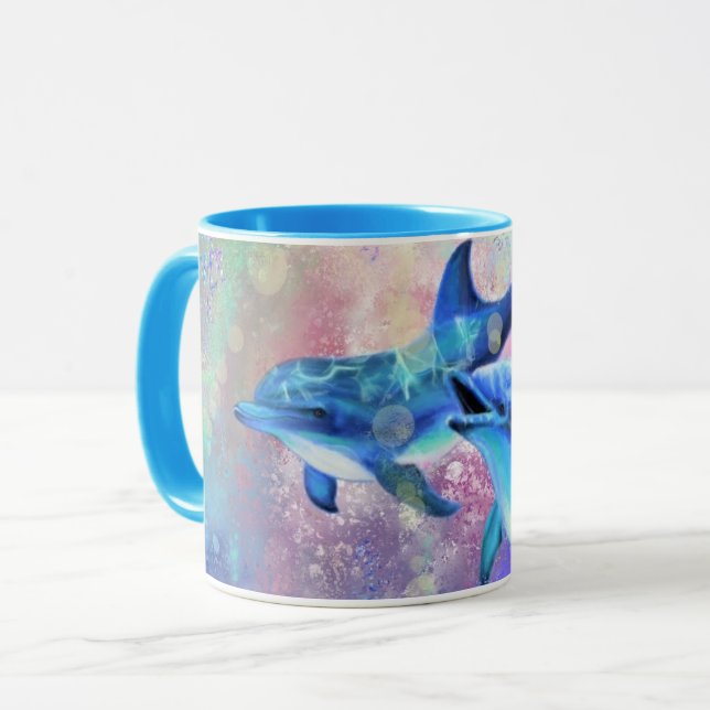 Dolphin Couple Mug Bonne Famille (Devant gauche)