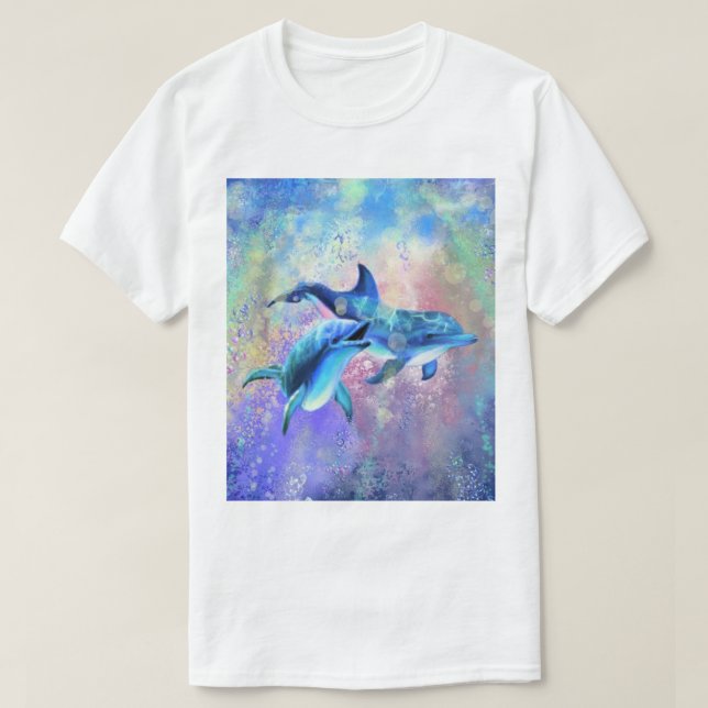 Dolphin Couple T-Shirt Family (Design Front)