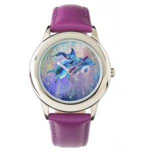 Dolphin Couple Watch Happy Family