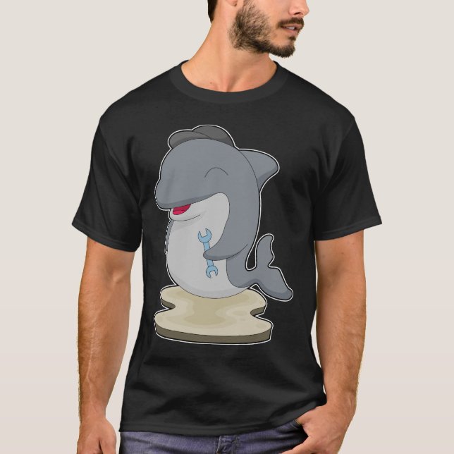 Dolphin Craftsman Wrench T-Shirt (Front)